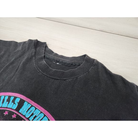 Vtg Sturgis Black Hills Shirt Adult Black 1991 91 Single Stitch 19 x 29 - Picture 2 of 5